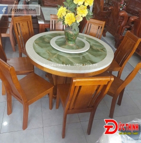 Bàn ăn tròn gỗ tự nhiên tại xã Long Hải, TP.HCM