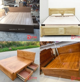 Giường gỗ tự nhiên và giường gỗ công nghiệp: Nên chọn loại nào?