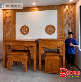 Thi công & trang trí phòng thờ Vũng Tàu – Đồ Gỗ Đức Thịnh