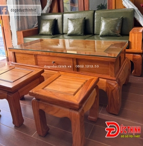 Sofa gỗ đỏ nhỏ gọn cho căn hộ – chung cư tại Vũng Tàu, Xuyên Mộc, Hòa Long, Long Hải