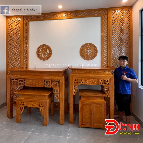Báo giá thi công phòng thờ mới nhất 2026 tại xã Long Hải TP.HCM