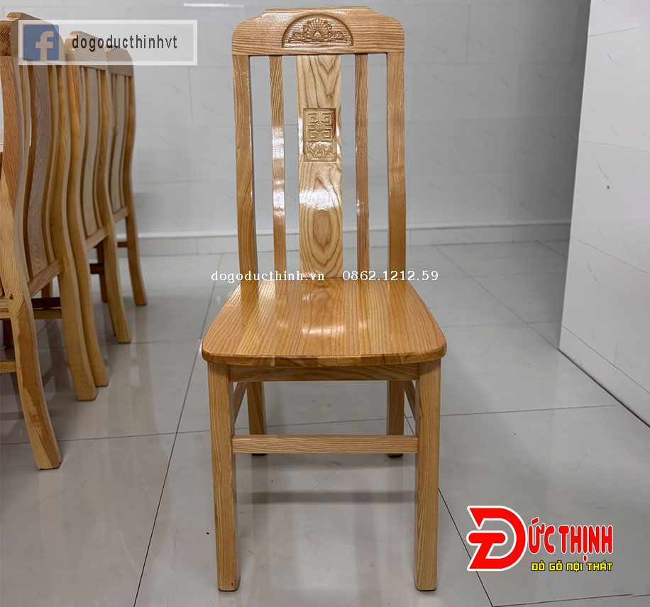 Bàn Ăn Gỗ Sồi – Oval – 6 Ghế