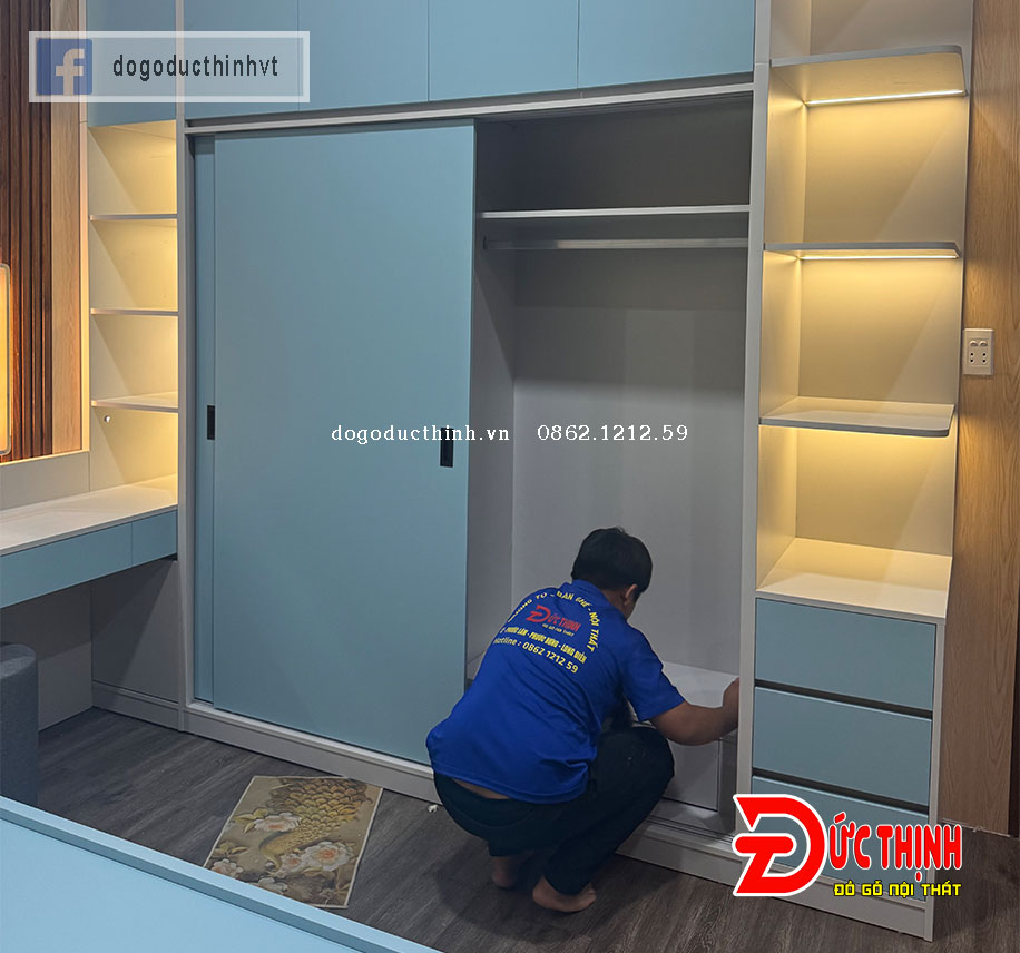 Thi Công Tủ Quần Áo Hiện Đại Tại Phước Hải 