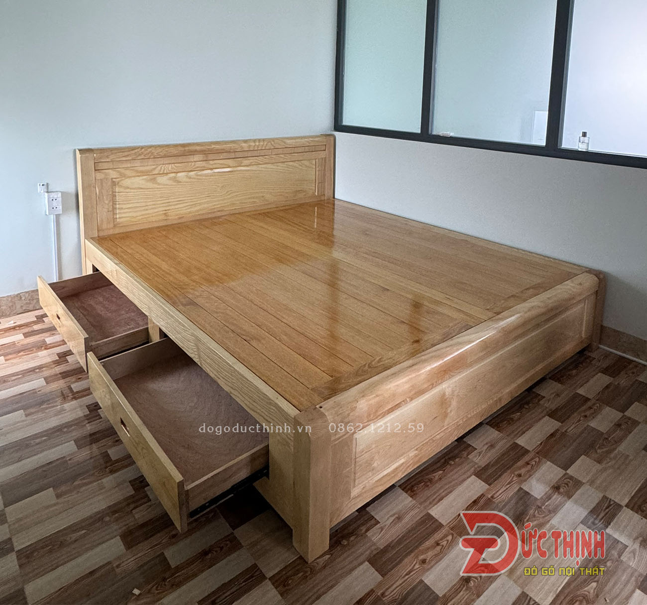 Giường ngủ có ngăn kéo – Tiện lợi, thẩm mỹ, chất liệu gỗ tự nhiên hoặc MDF