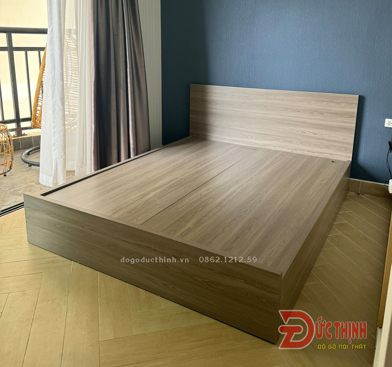 Giường ngủ hiện đại gỗ MDF