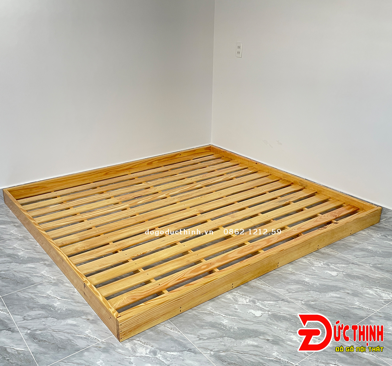 Giường Pallet gỗ thông