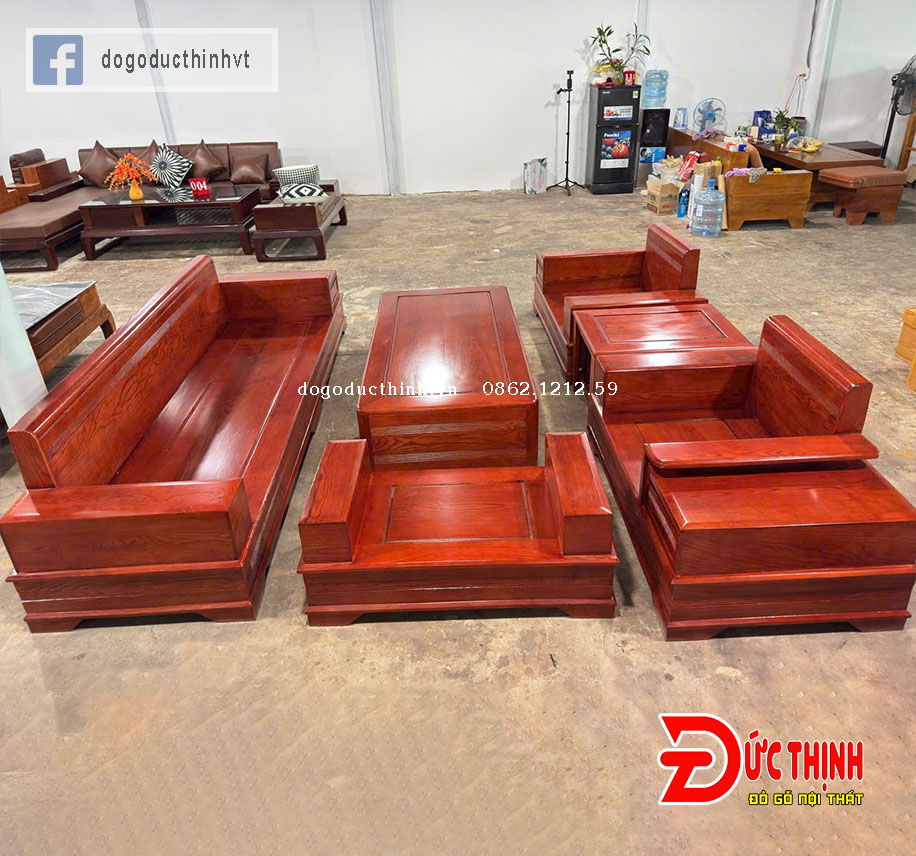 Tổng hợp các màu của SOFA GỖ SỒI NGA – MẪU ĐỐI CHÂN PHÁO – CÓ NỆM