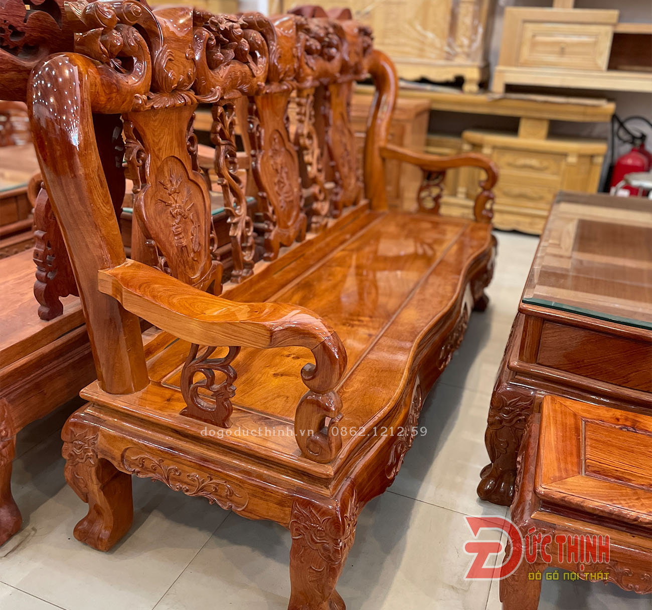 Salon Hương Đá - Đào tiên - cột 10 - 6 món (đẹp)