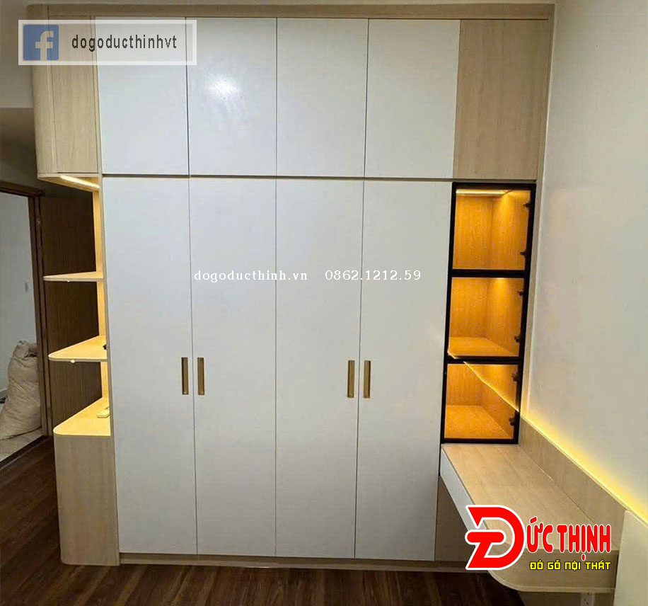  Tủ quần áo gỗ MDF lõi xanh chống ẩm