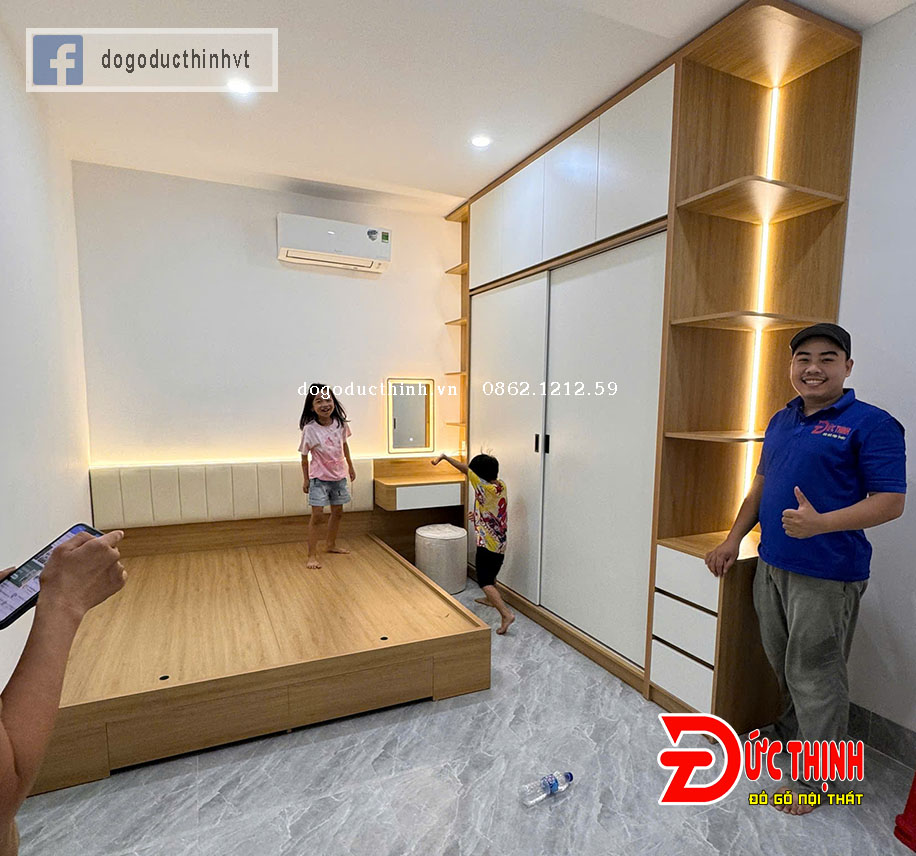 Trọn bộ phòng ngủ thiết kế theo yêu cầu, mẫu hiện đại
