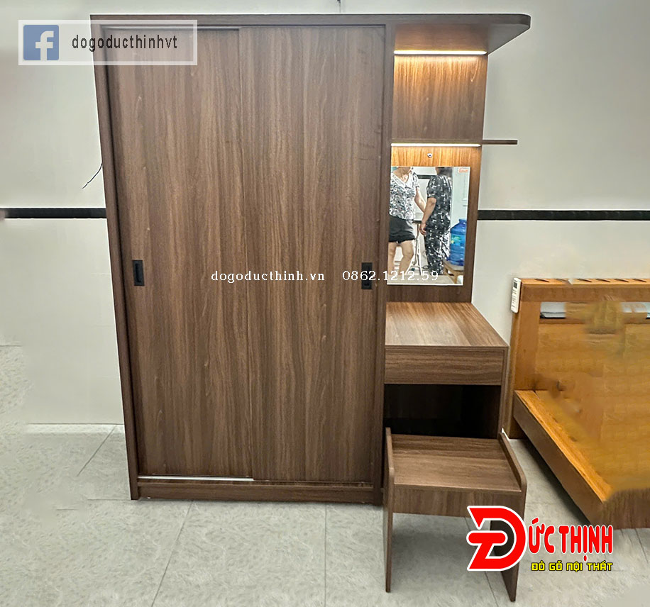 Tủ quần áo gỗ công nghiệp hiện đại tại xã Long Hải