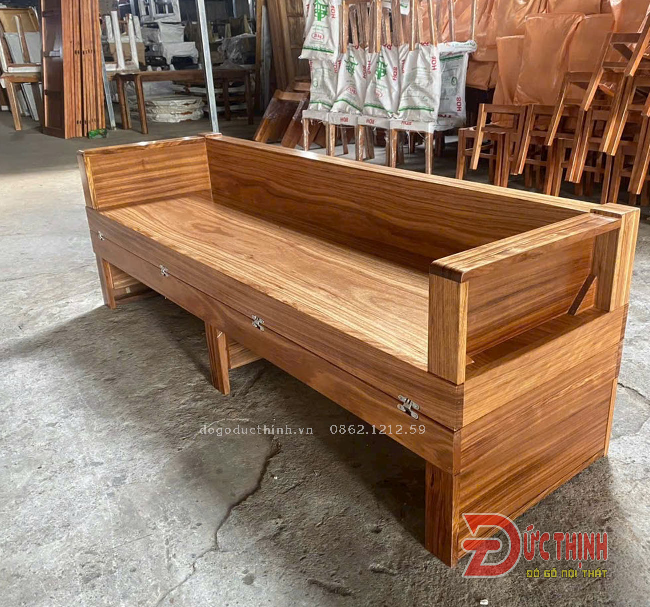 Trường Kỷ Trượt & Trường Kỷ Gấp Gọn Gỗ Tự Nhiên tại xã Long Hải - Đồ Gỗ Đức Thịnh