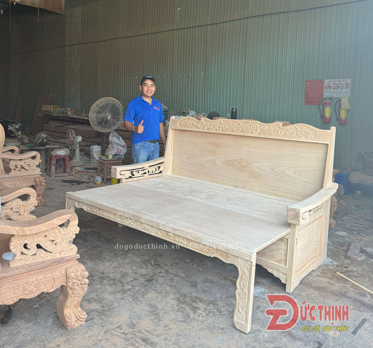 Trường Kỷ Trượt & Trường Kỷ Gấp Gọn Gỗ Tự Nhiên tại xã Long Hải - Đồ Gỗ Đức Thịnh