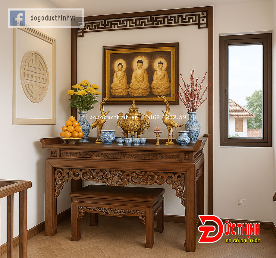 Các yếu tố cần lưu ý khi thiết kế phòng thờ chuẩn phong thủy