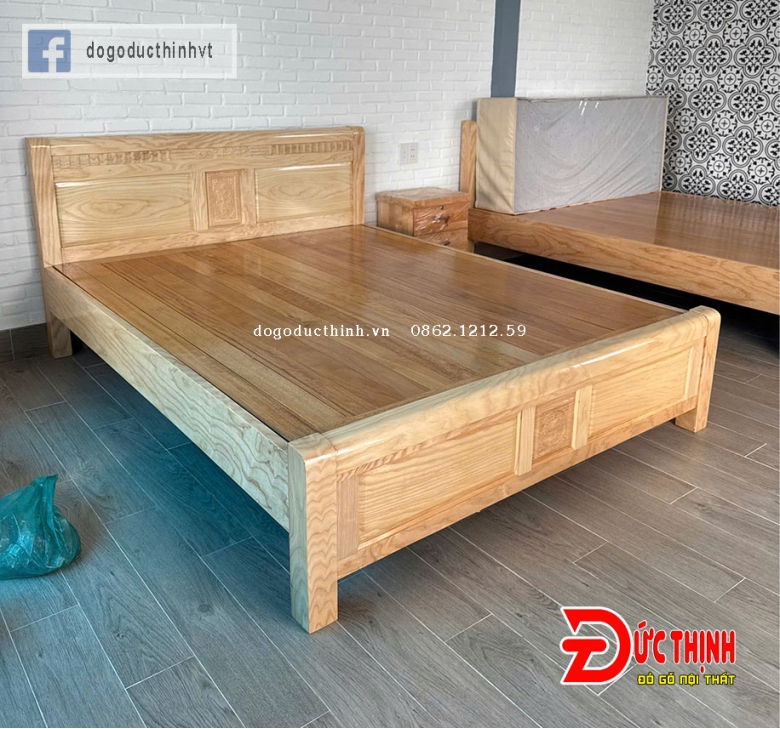 Giường ngủ gỗ sồi Nga - Vạt phản nan