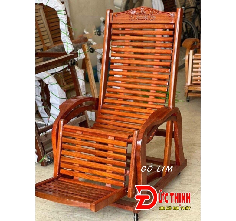 Ghế lười 2 dây gỗ Lim