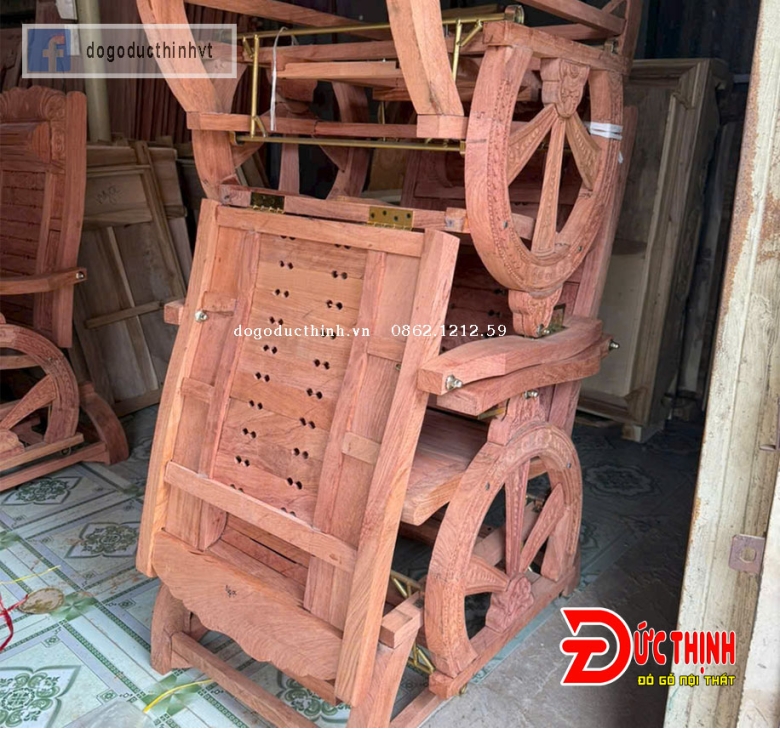 Ghế thư giãn massage gỗ hương đá