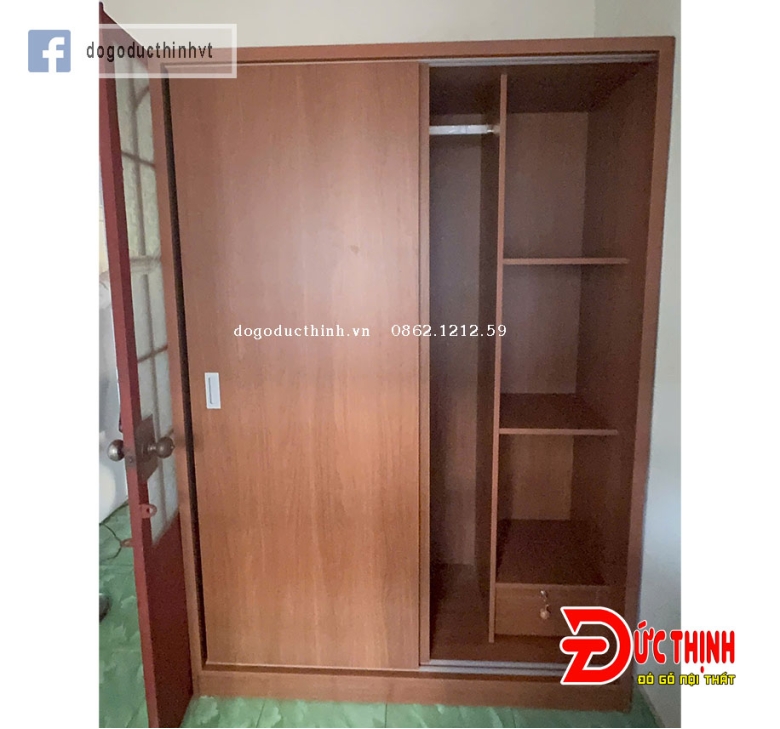 Tủ quần áo gỗ MDF cánh trượt (cánh lùa)