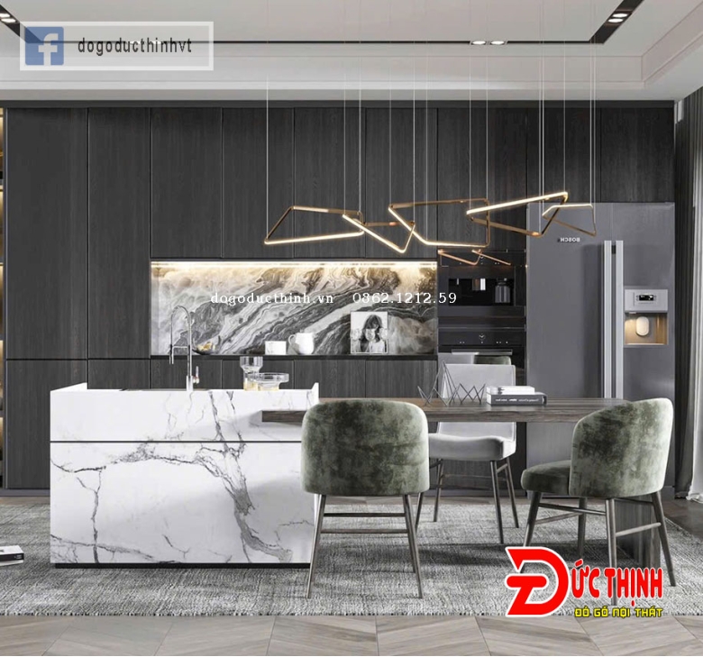Bảng giá Tủ bếp gỗ Công nghiệp 
