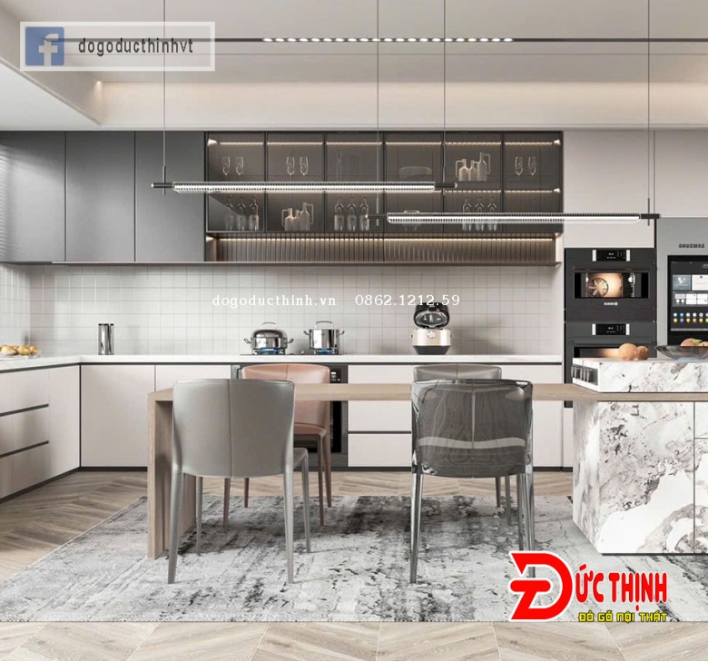 Bảng giá Tủ bếp gỗ Công nghiệp 
