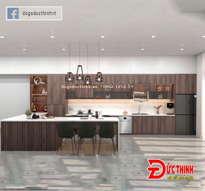 Bảng giá Tủ bếp gỗ Công nghiệp 