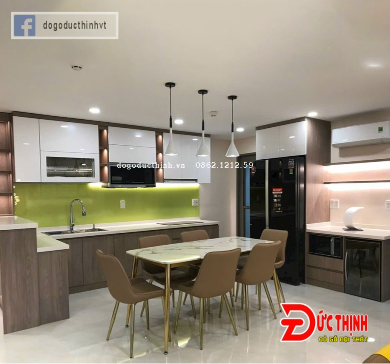 Bảng giá Tủ bếp gỗ Công nghiệp 